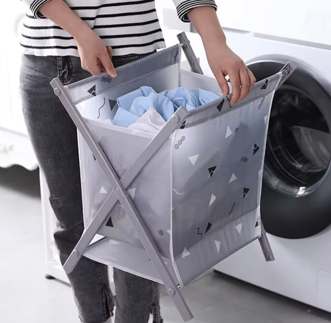 Foldable Laundry Clothes Storage Bucket, Waterproof Home Laundry Basket, Dirty Cloth Sorting Storage Organizer Foldable Laundry Clothes Storage Bucket, Waterproof Home Laundry Basket, Dirty Cloth Sorting Storage Organizer